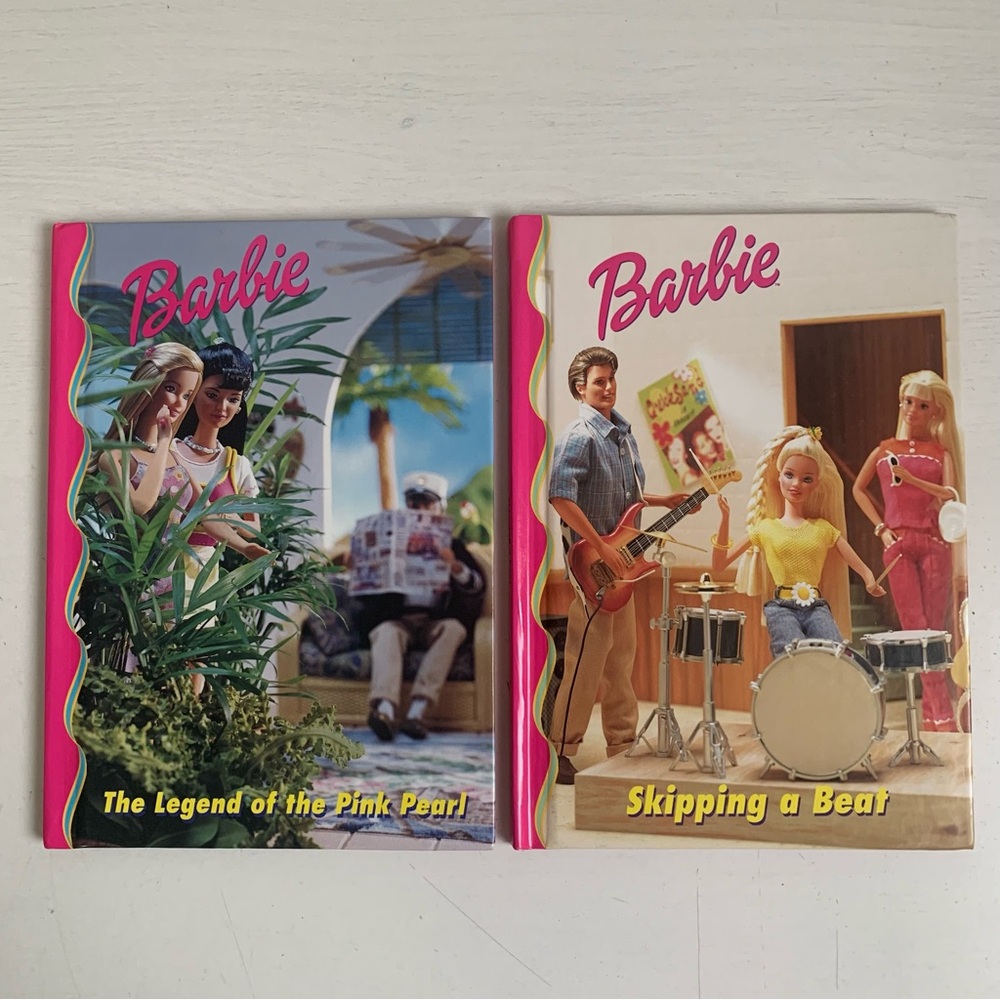 Lot of 2 Barbie Story Books Vintage 1999 Grolier Hardcover
